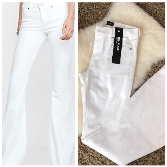 express bell flare mid rise jeans